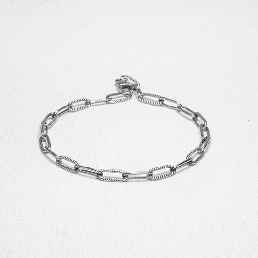 Pulseira Masculina Strap Corrente Aço Inoxidável 20cm - Monterrier