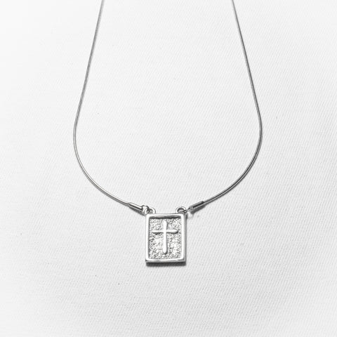 Colar Masculino Livrai-nos do Mal Aço Inoxidável 50cm - Monterrier