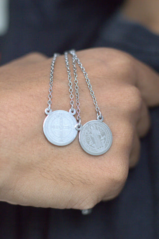 Escapulário Prata Medalha de São Bento