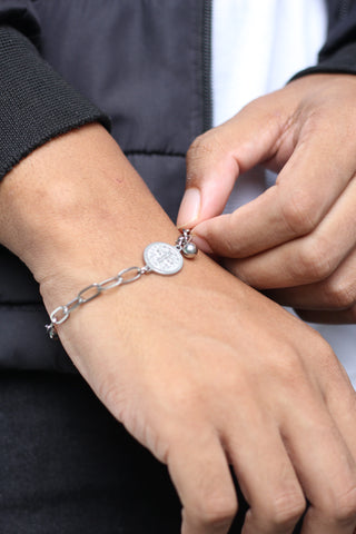 Pulseira Medalha de São Bento Ajustável - Monterrier