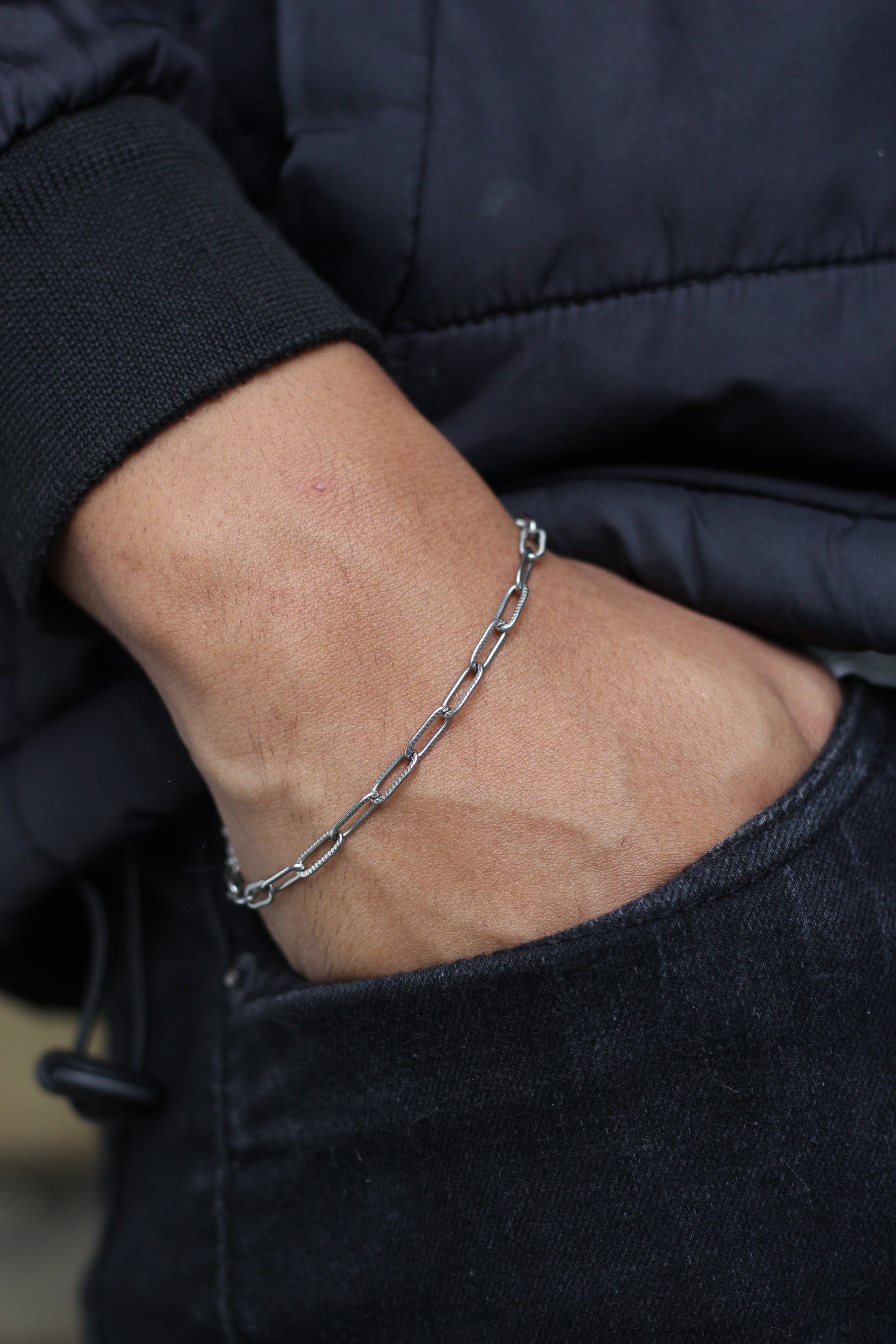 Pulseira Masculina Strap Corrente 20cm - Monterrier