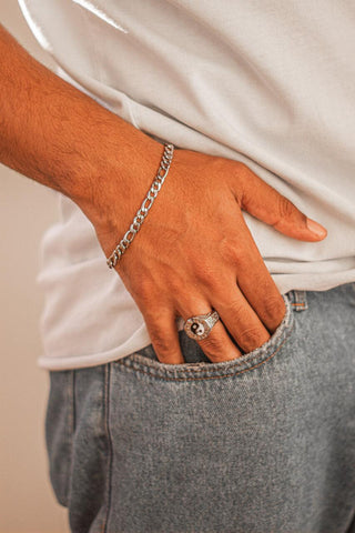 Anel Masculino Yin Yang em Aço Inoxidável